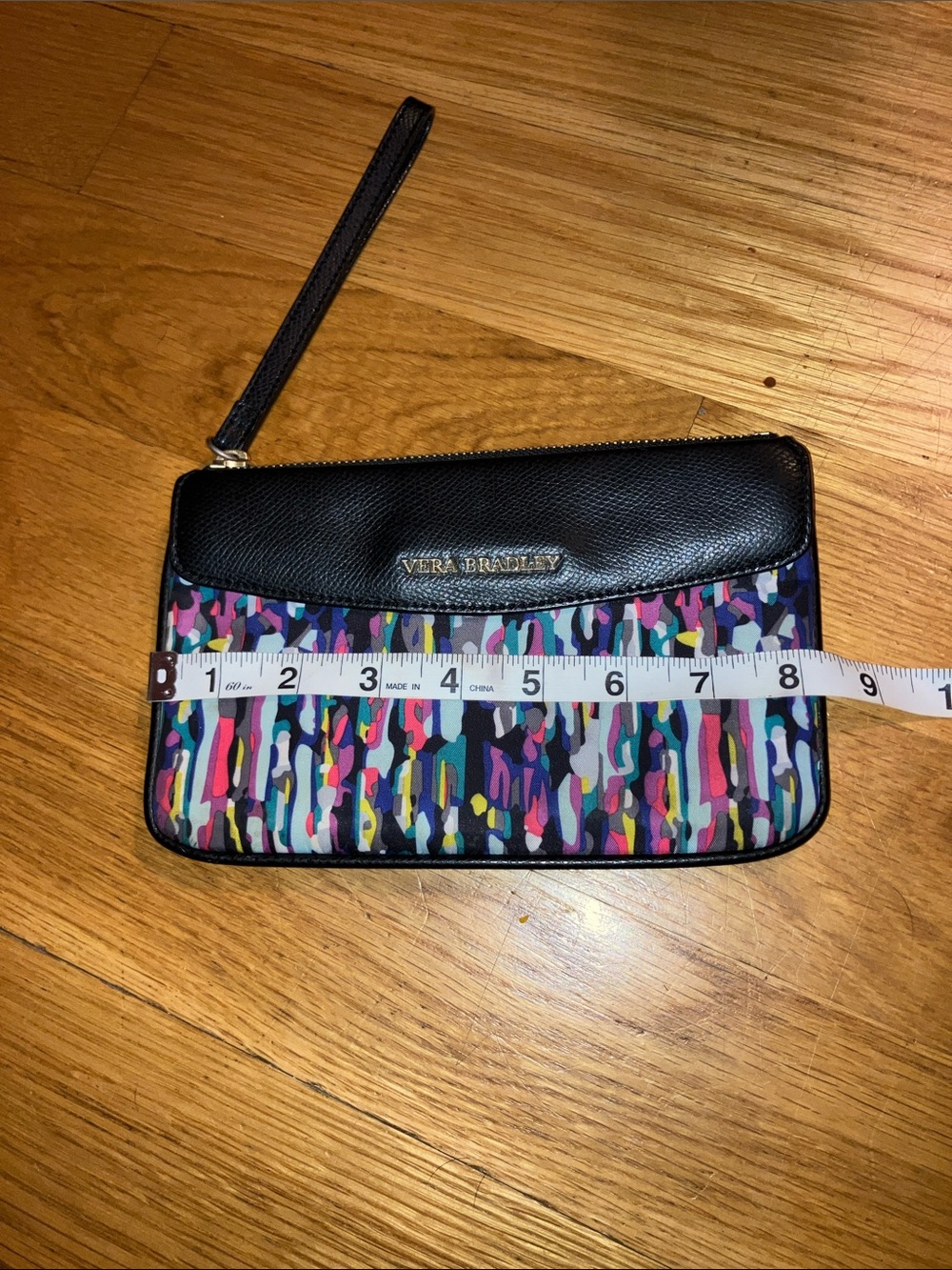 Vera Bradley Watercolor Brushstrokes Envelope Wristlet Clutch Handbag - VGC!